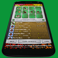 Flower Farmer Seed Germination Screen on the Motorola Droid 2 Mobile Phone